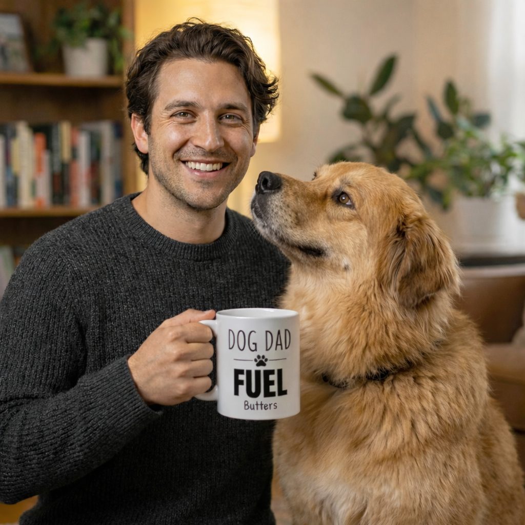 Dog Dad Fuel Mug — Personalized