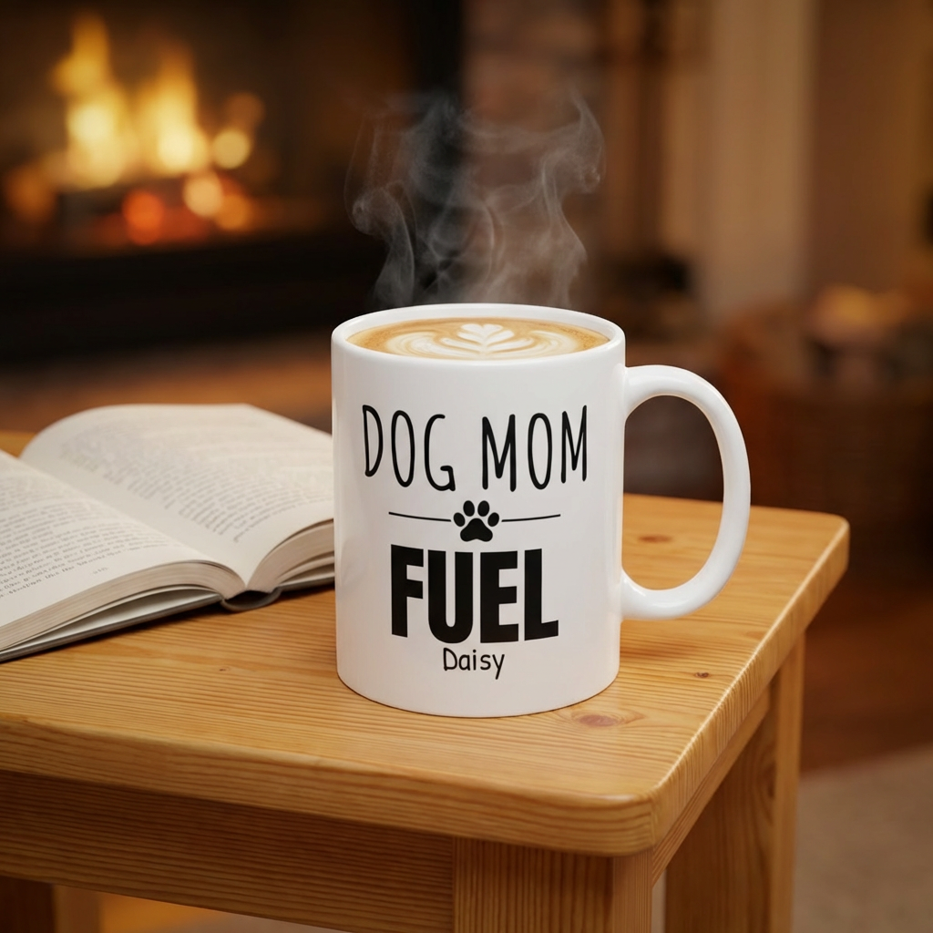 Dog Mom Fuel Mug — Personalized